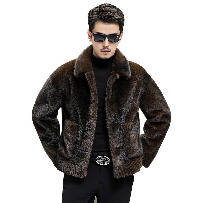 Men's Fur Chenille Coat