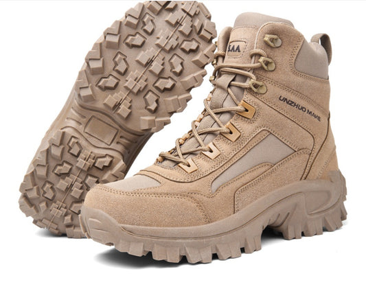 Combat Fall Winter Men High-top Outdoor Training Combat Hiking Desert Warm Snow Boots