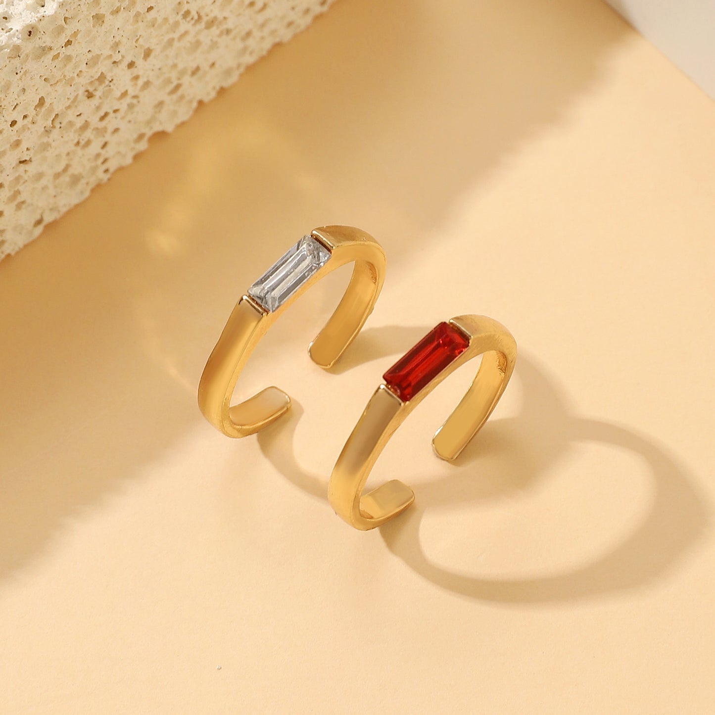 Fashion Commuter Simple Niche Accessories Inlaid Ring