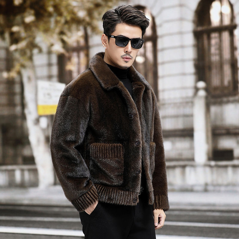 Men's Fur Chenille Coat