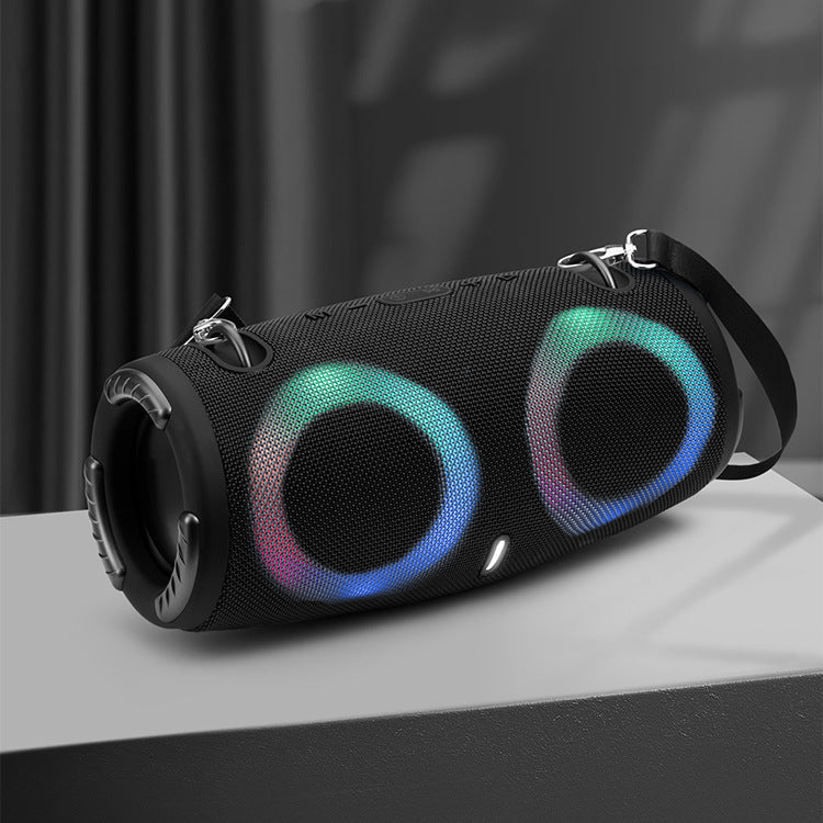 Bluetooth Speaker With RGB Colored Lights Outdoor Portable Waterproof