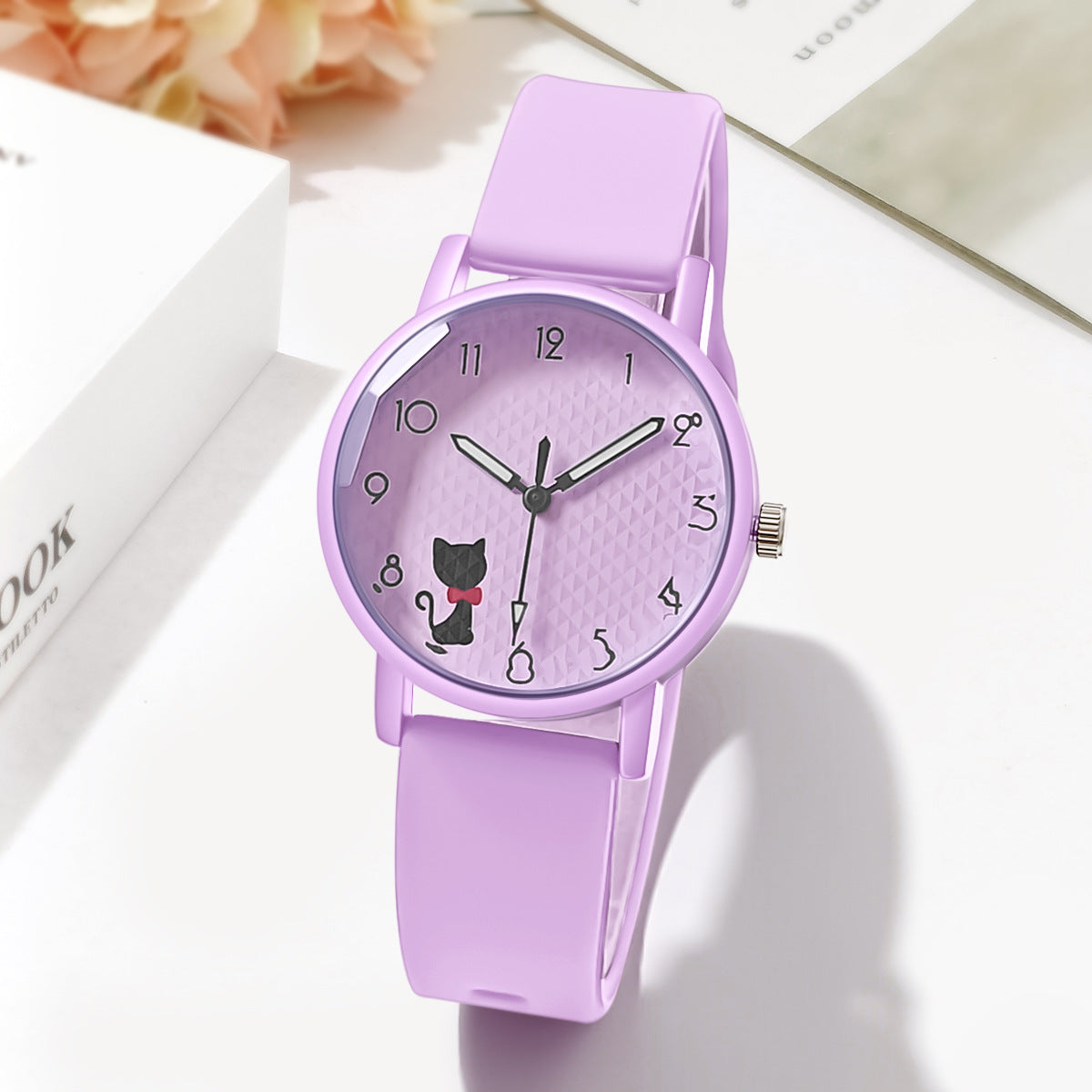 Female Student Silicone Strap Quartz